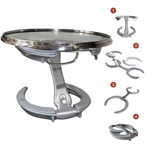 Pot Lid Holder While Cooking (Silver Frost)