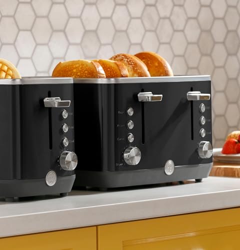 2 Slice Black Stainless Steel Toaster (2-Slice / Black)