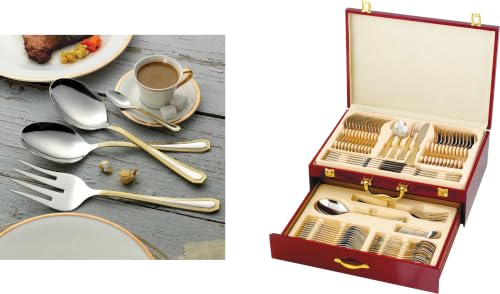 75 Pc Luxury Flatware Set for 12 w (Hoffman)