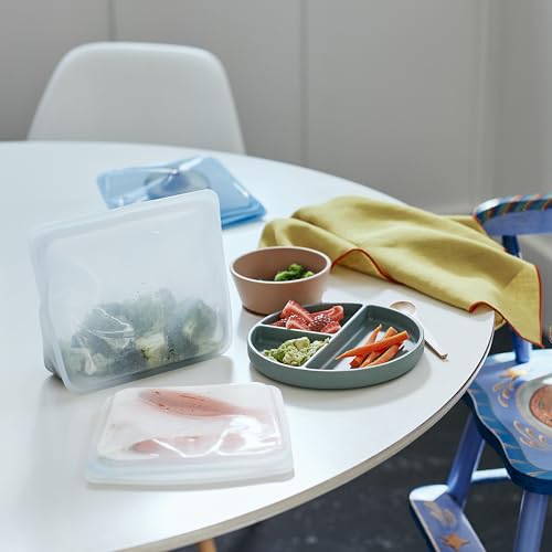 Reusable Silicone Food Storage Bag (Clear / Mid)