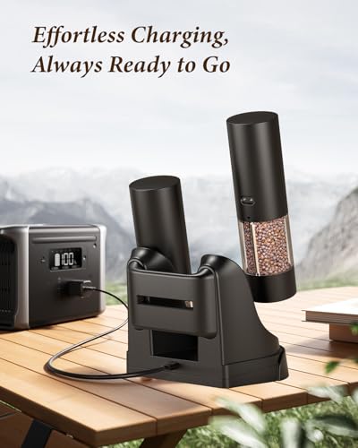 Electric Salt and Pepper Grinder Set (2 Count)