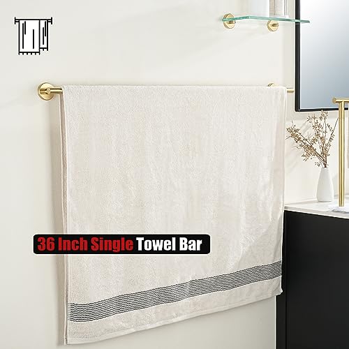 Bath Towel Bar Gold (Gold / 39 Inch)