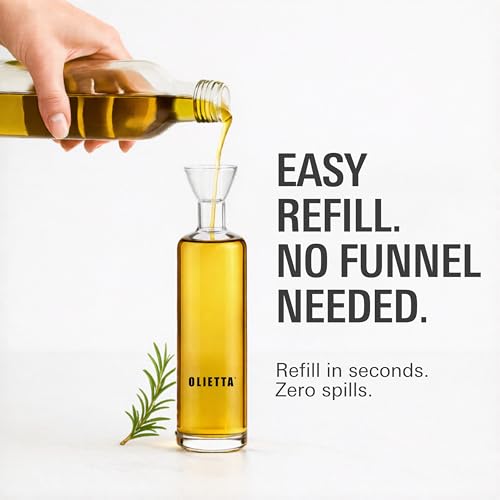 Olive Oil Dispenser Bottle 8.5 fl oz (8.5 Ounces)