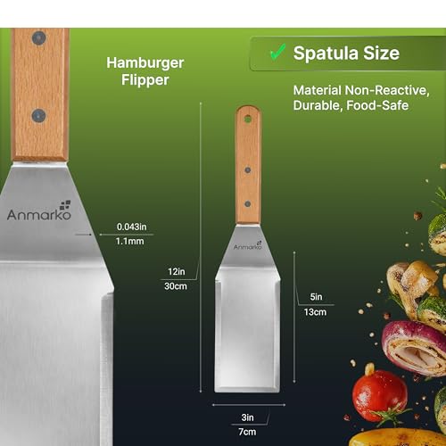 Professional Metal Spatula with Wooden Handle (WH 1pc Small)