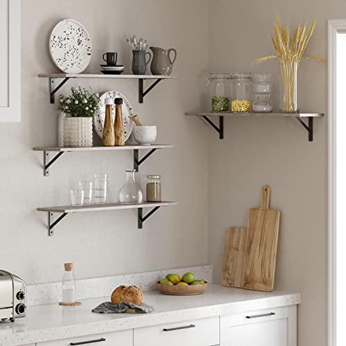 Long Wall Shelves (Greige / 31.5 Inch)