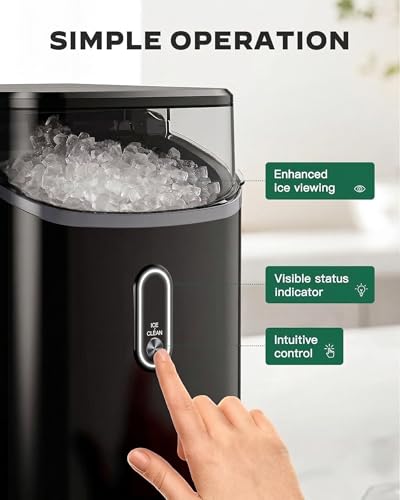 Nugget Ice Maker Countertop (Dark / 33 lbs)
