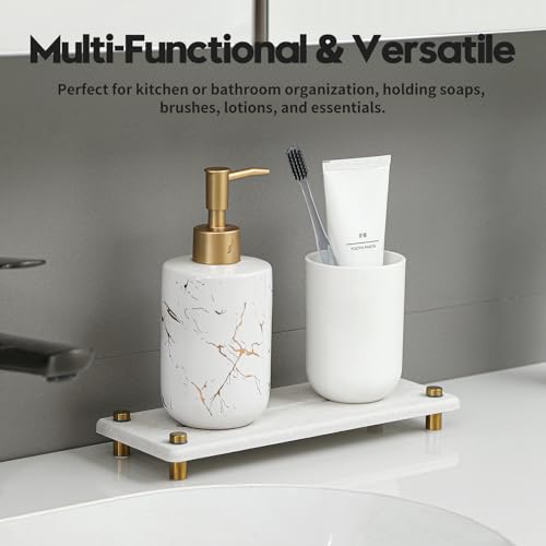 Stone Drying Tray (10"x 4" - Beige - Gold)