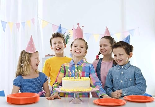 Sturdy Orange Plastic Plates 10" Party Plates 100 Pcs (10 inch / Orange)