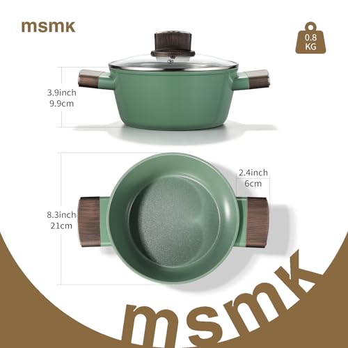 3.5 QT Ceramic Nonstick Saucepan with Lid (3.5 Quarts)