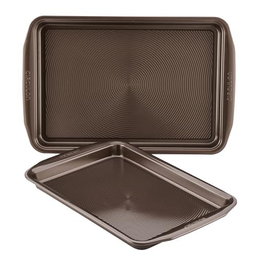 Bakeware Nonstick Cookie Pan Set (Set (9" x 13" & 10" x 15") / Chocolate)