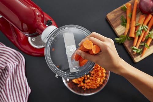 Food Processor Attachment with Commercial Dicing Disc