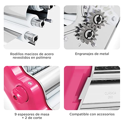 Classic 260 Pasta Maker Machine (Fuchsia)