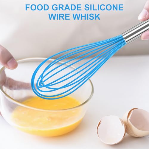 3 Pack Stainless Steel Whisk Set (Blue / 3 Piece)