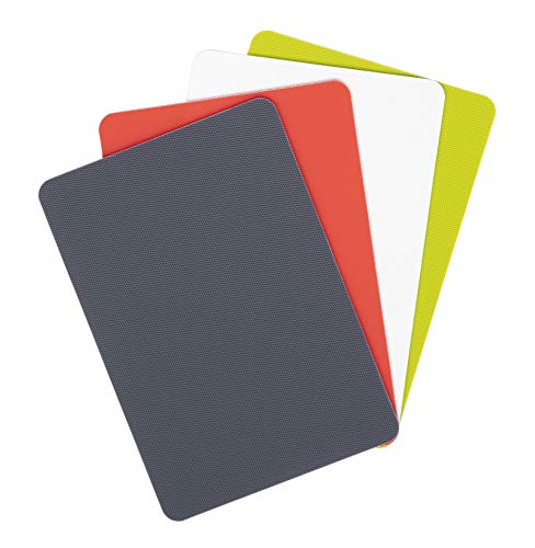 Heavy Duty Grippmat Flexible Cutting Board Set of Four (8 x 11 inches / Gray, Red, White and Green)