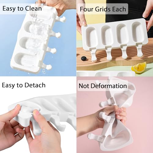 Popsicle Molds Set of 3 (White / Large)