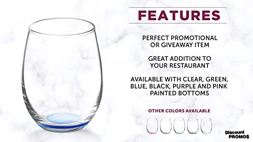Stemless Wine Glasses by ARC 5.5 oz. Set of 12 (12 Count)