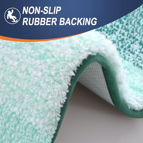 Large Bathroom Rugs 44x32 (44" X 32" / Blackish Green)