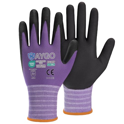 Safety Work Gloves (Purple / XX-Large)