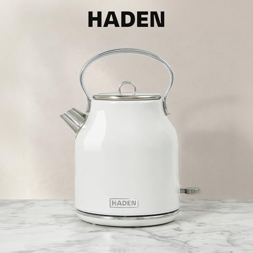 Heritage Stainless Steel Electric Kettle (Ivory & Chrome)
