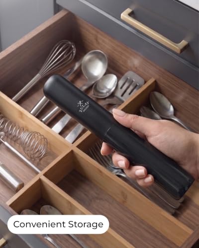 Rechargeable Milk Frother Handheld (ZK Black / Rechargeable Z1 Motor Max)