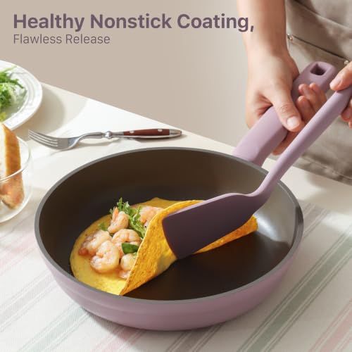 Nonstick Pots and Pans Set (Lavender / 17pcs)
