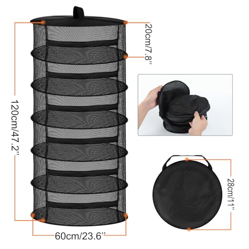 Drying Net Herbs 6 (6 Layer / Black)