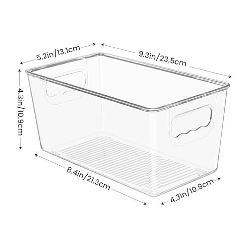 4 Pack Clear Storage Bins (4 Count)