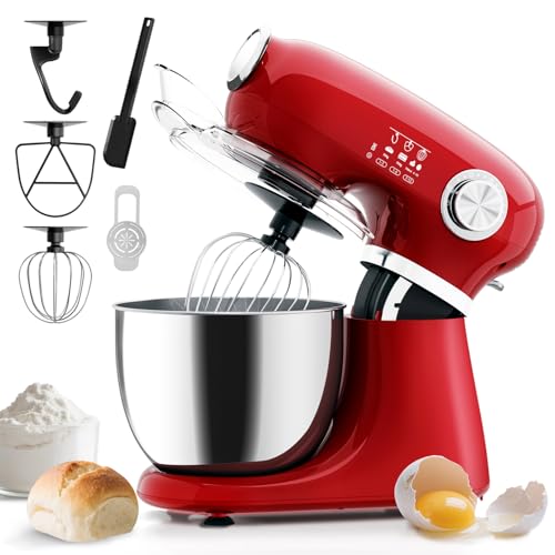 5.3 Quart Electric Stand Mixer With 12 Speed (RED-NEW / 5.3 quart)