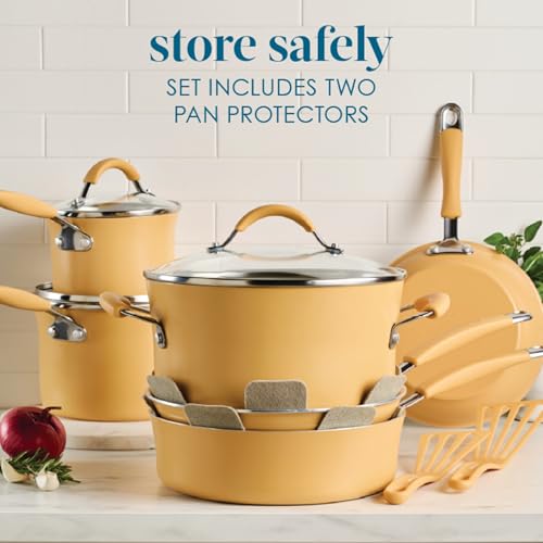 Cucina Ceramic Nonstick Cookware Pots and Pans Set (Turmeric / 13 Piece Ceramic)