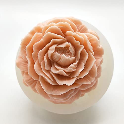 Peony Rose 3D Flower Resin Cake Mold (peony)