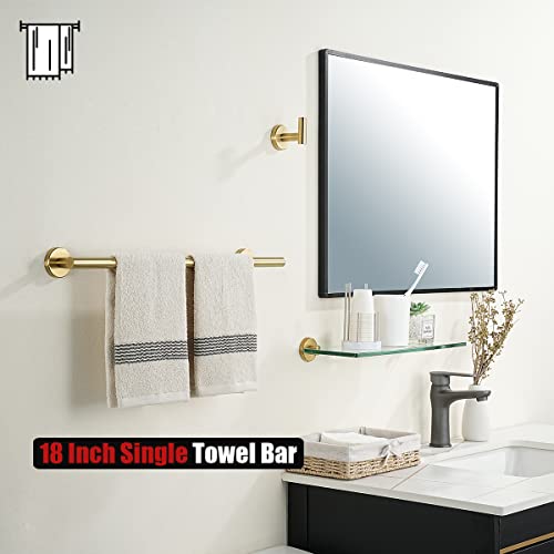Bath Towel Bar Brushed Gold (Gold / 20.5 Inch)