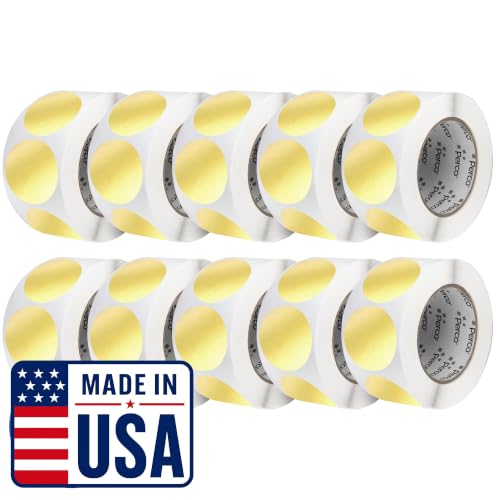 Metallic Gold Perforated Round Circle Dot Sticker 3 (Metallic Gold / 3 Inch)