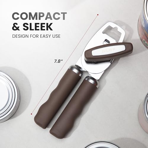 Manual Can Opener Heavy Duty Patented Stainless Steel (Toffee / Comfy Grip)