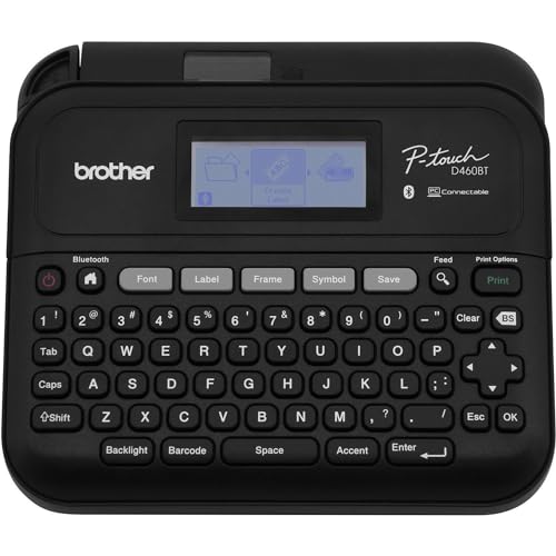 P-Touch PT-D460BT Business Expert Connected Label Maker | Connect and Create via Bluetooth® on TZe Label Tapes up to ~3/4 inch, White