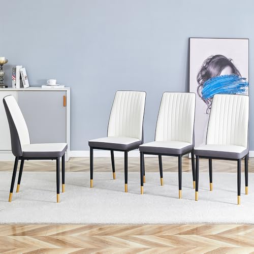 Modern Dining Chairs Set (B- Off White)