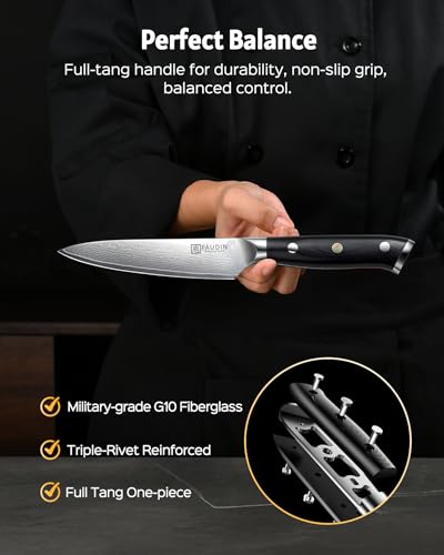 Utility Knife 5'' (Damascus Utility Knife)