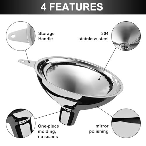 Stainless Steel Large Funnel