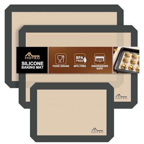 Silicone Baking Mats 3 Pack (3pcs: Grey)