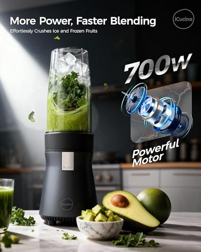 Smoothie Blender (Personal Blender with 2 Cups)