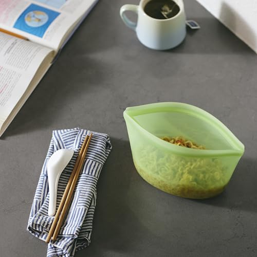 Premium Reusable Silicone Food Storage Bowl