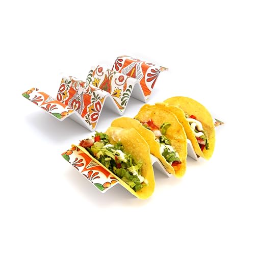 Taco Holder Stands (Set of 2 / Fuego Orange)