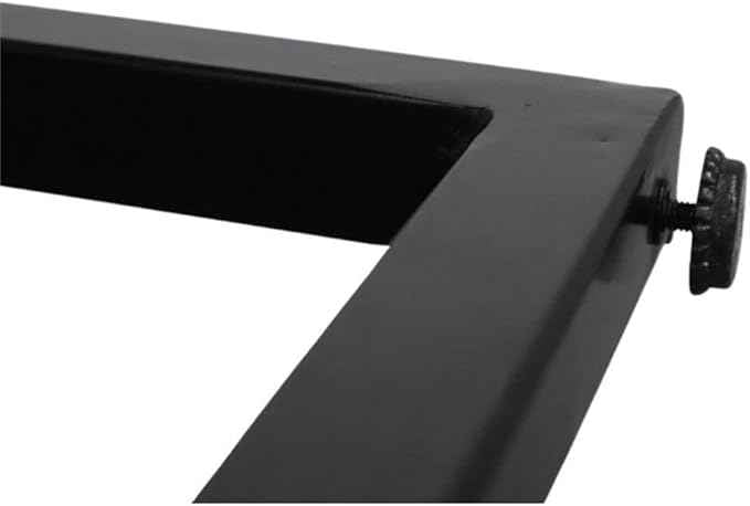 Pemberly Row 55" L Solid Wood Live Edge Dining Bench, Brown & Black Finish, Acacia Wood, Heavy Steel Sled Base, Industrial Modern Style, Scratch-Resistant, Kitchen or Dining Room Seating