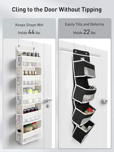 5 Tier Over the Door Organizer (Cream White / 5 Tier)