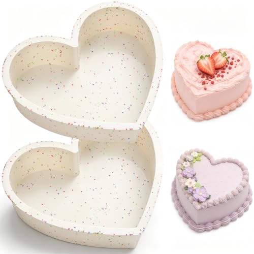8 Inch Silicone Heart Shaped Cake Pans (Heart / 8 inch)