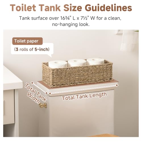 Toilet Paper Basket (Natural(Seagrass) / 15 ¾"L x 6 ½"W x 4 ¼"H)