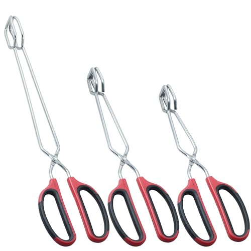 Stainless Steel Kitchen Scissor Tongs Set