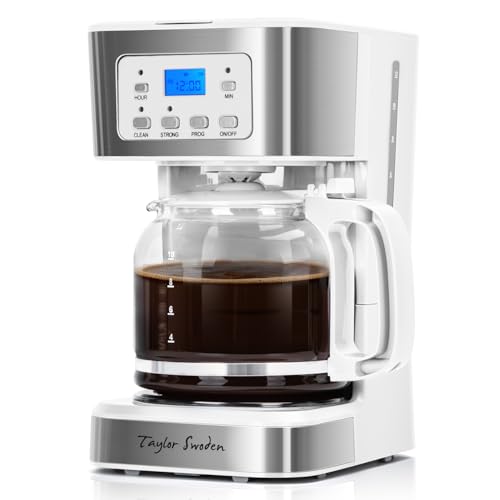 12 Cup Programmable Coffee Maker (White)