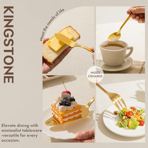 16 piece Large Hostess Serving Utensils Set (12 / Gold)