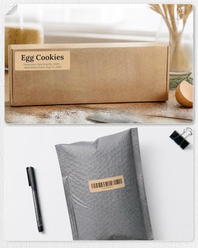 3x1 Inch Thermal Labels (3"x1" / Brown)