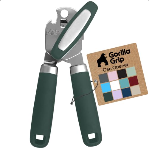Upgraded Model Stainless Steel Manual Can Opener (Hunter Green)
